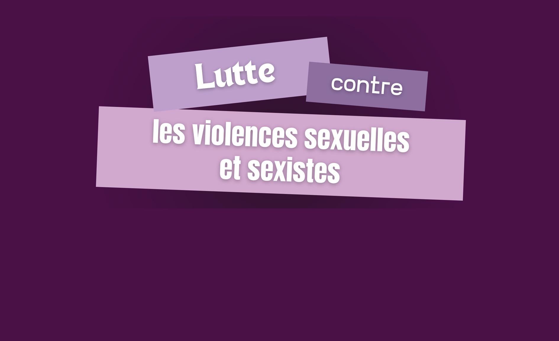 Semaine de lutte contre les violences sexuelles et sexistes